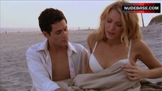 1. Blake Lively in White Bra on Beach – Gossip Girl