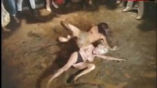 10. Marsha Jordan Topless Fighting in Mud – Lady Godiva Rides