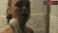 8. Anu Sinisalo Shows Naked Boob in Shower – Bordertown