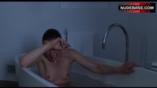2. Olivia Williams Topless Crying in Bath – Maps To The Stars