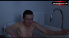 7. Olivia Williams Topless Crying in Bath – Maps To The Stars