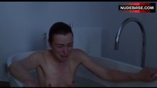 8. Olivia Williams Topless Crying in Bath – Maps To The Stars
