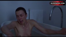 9. Olivia Williams Topless Crying in Bath – Maps To The Stars