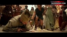 7. Emma Booth Cleavage – Gods Of Egypt