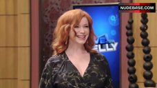 10. Christina Hendricks Breasts Bouncing – Live! With Kelly