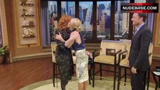 6. Christina Hendricks Breasts Bouncing – Live! With Kelly