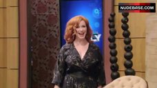 7. Christina Hendricks Breasts Bouncing – Live! With Kelly