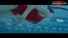 4. Haley Bennett in Red Swimsuit – Kristy