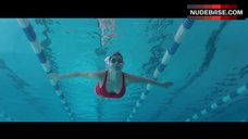7. Haley Bennett in Red Swimsuit – Kristy
