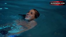 3. Dawn Olivieri Topless in Swimming Pool – House Of Lies