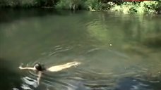9. Megan Mcnally Nude Swimming in Pond – Three Bad Men