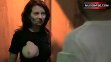 2. Megan Goddard Shows One Boob – Cadaverella