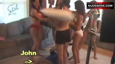 5. Kelly King Topless Pillow Fight – The Janitor