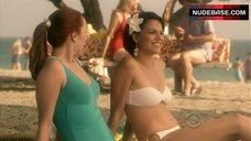 9. Lana Parrilla in Strapless Bikini – Swingtown
