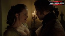 4. Michelle Ryan Boobs in Cleavage – Mansfield Park