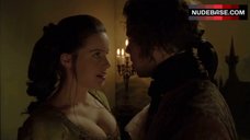 6. Michelle Ryan Boobs in Cleavage – Mansfield Park