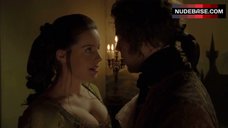 7. Michelle Ryan Boobs in Cleavage – Mansfield Park