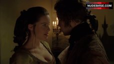 8. Michelle Ryan Boobs in Cleavage – Mansfield Park