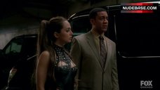 5. Eliza Dushku Hot in Leather Bodysuit– Dollhouse