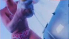 9. Eliza Dushku Washes Car in Bikini – Bring It On
