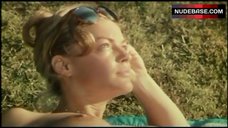10. Romy Schneider Fully Nude Sunbathing – Innocents With Dirty Hands