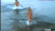 1. Ilona Staller Full Nude on Beach – Senza Buccia