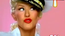 2. Christina Aguilera Flashing Panties – Candyman