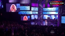 6. Christina Aguilera Decollete – The American Music Awards