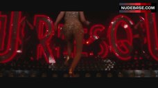 1. Christina Aguilera Thong Scene – Burlesque