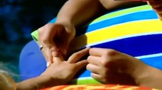 5. Jessica Simpson Sunbathing in Bikini – Newlyweds: Nick & Jessica