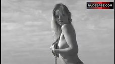 1. Tera Cooley Posing Nude on Beach – Frankenstein Vs. The Creature From Blood Cove