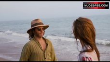 8. Katherine Waterston in Wet See Through Blouse – Inherent Vice