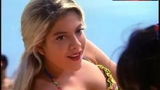 9. Tori Spelling in Sexy Floral Bikini – Beverly Hills, 90210