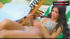4. Kim Kardashian West in Bikini near Pool – Keeping Up With The Kardashians