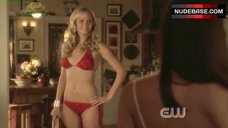 Laura Vandervoort Sexy in Red Bikini – Smallville
