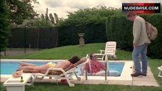 10. Julie Graham Topless near Pool – Dirty Tricks