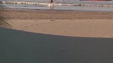 4. Sandrine Bonnaire Nude on Beach – Vagabond