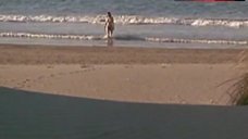 6. Sandrine Bonnaire Nude on Beach – Vagabond