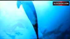1. Julia Brendler Nude Underwater – Dolphins