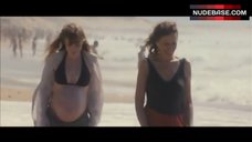 9. Pregnant Isabelle Carre in Black Bikini – Hideaway