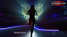 10. Alessandra Ambrosio in Sexy Lace Bodysuit – The Victoria'S Secret Fashion Show 2016