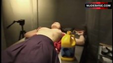 2. Ava Santana Lying Topless on Table – Outtake Reel