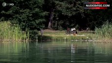 4. Christiane Paul Naked Swimming in Lake – Das Adlon. Eine Familiensaga