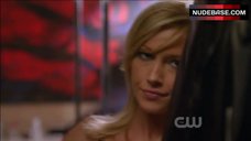 6. Katie Cassidy Sexy in Black Lingerie – Melrose Place