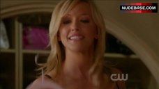 8. Katie Cassidy Sexy in Black Lingerie – Melrose Place
