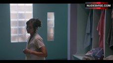 10. Alison Brie Nude in Locker Room  – Glow
