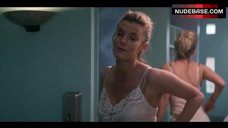 8. Alison Brie Nude in Locker Room  – Glow