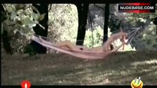 Simonetta Stefanelli Lying Nude in Hammock – La Nuora Giovane