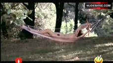 8. Simonetta Stefanelli Lying Nude in Hammock – La Nuora Giovane