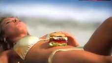 10. Audrina Patridge in Sexy Gold Bikini – Carl'S Jr. Audrina Patridge Commercial